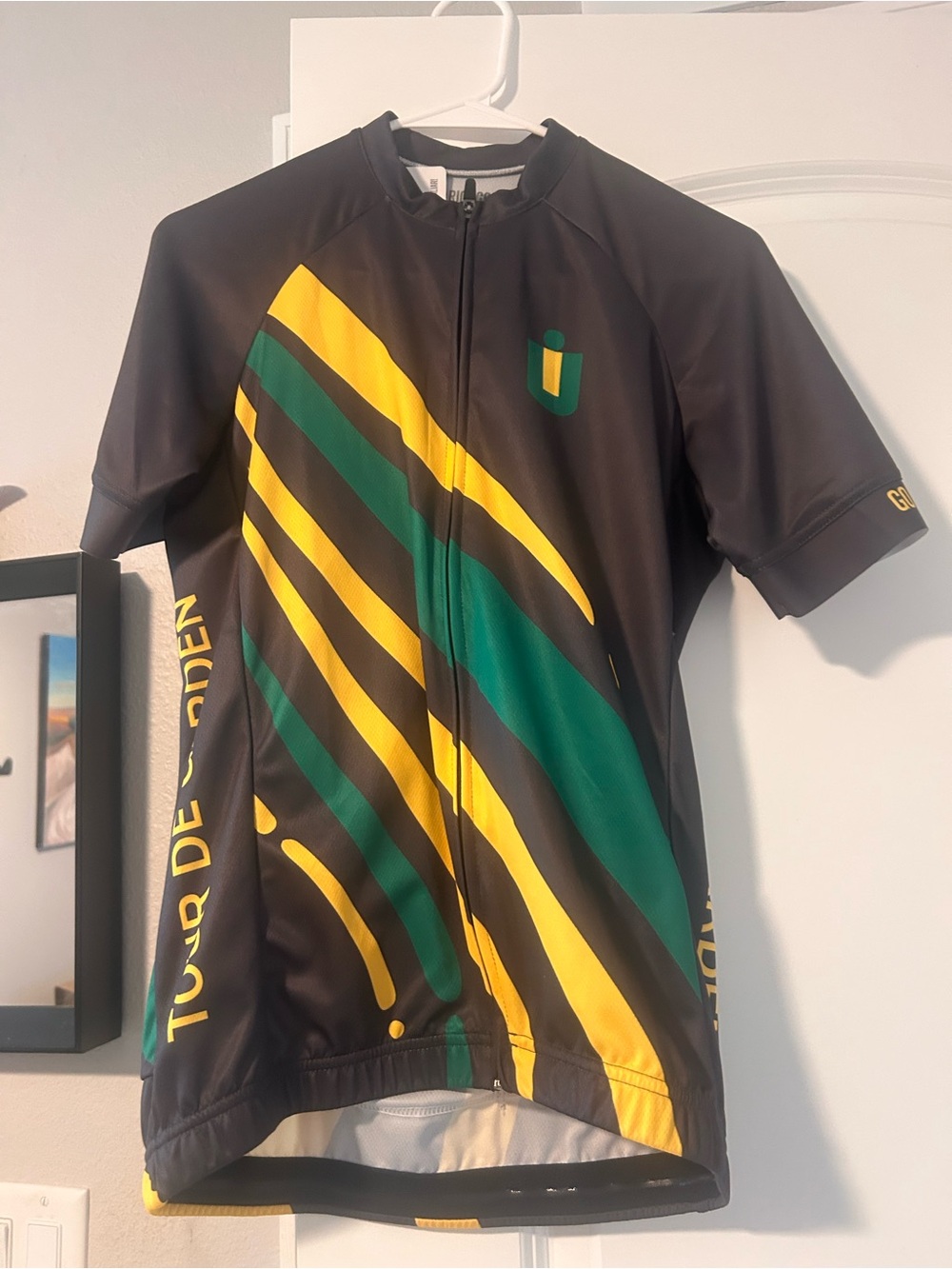 GoRiggo! Black, Green & Yellow Cycling Jersey